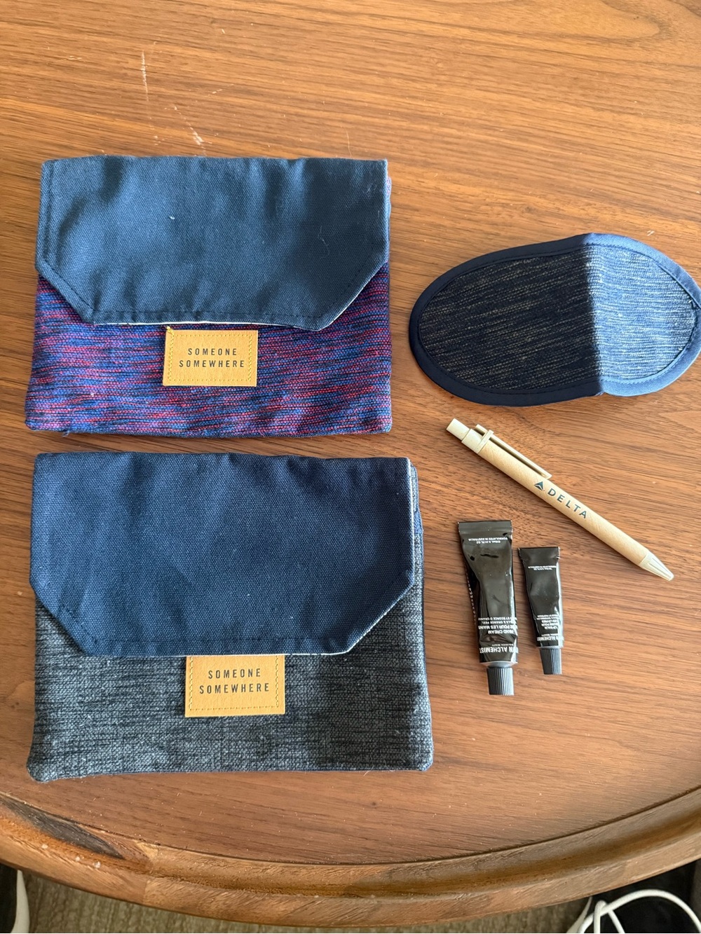 NEW Delta One Someone Somewhere Amenity Kit Lot Grown Alchemist Eye Mask